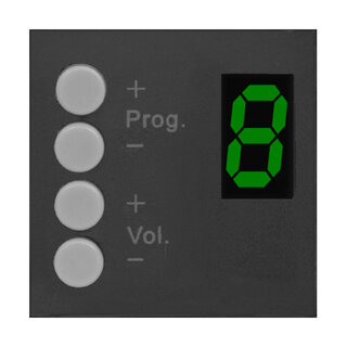 Audac MWX45, Veggpanel for MTX - Sort Veggpanelkontroller for MTX-serien